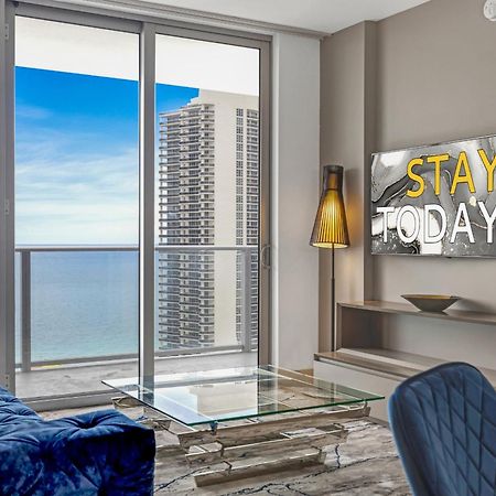 Hyde House - Luxury Waterfront 2Br 2Ba Apartment Suite With Direct Ocean View, Roof Top Pool, Resort Amenities 할리우드 외부 사진