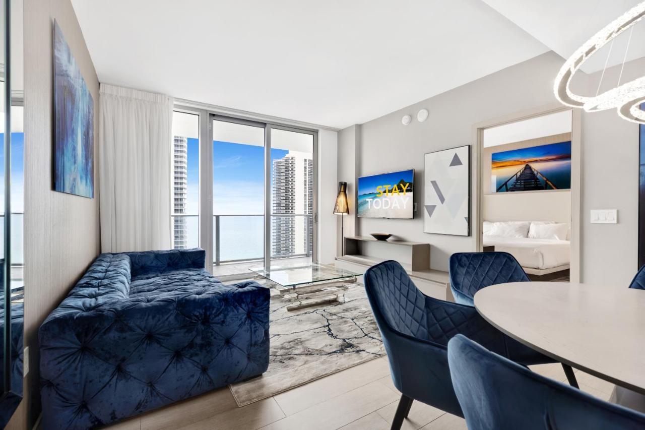 Hyde House - Luxury Waterfront 2Br 2Ba Apartment Suite With Direct Ocean View, Roof Top Pool, Resort Amenities 할리우드 외부 사진