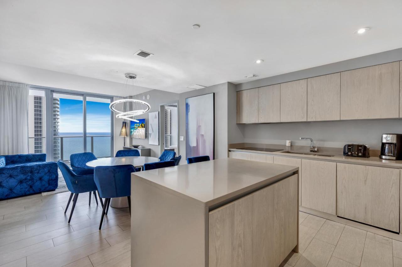 Hyde House - Luxury Waterfront 2Br 2Ba Apartment Suite With Direct Ocean View, Roof Top Pool, Resort Amenities 할리우드 외부 사진