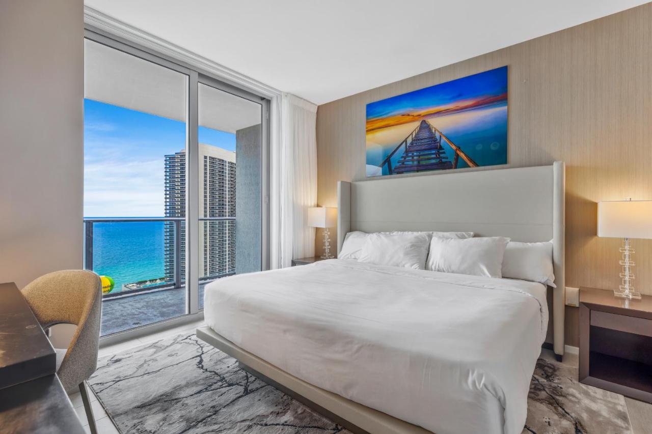 Hyde House - Luxury Waterfront 2Br 2Ba Apartment Suite With Direct Ocean View, Roof Top Pool, Resort Amenities 할리우드 외부 사진