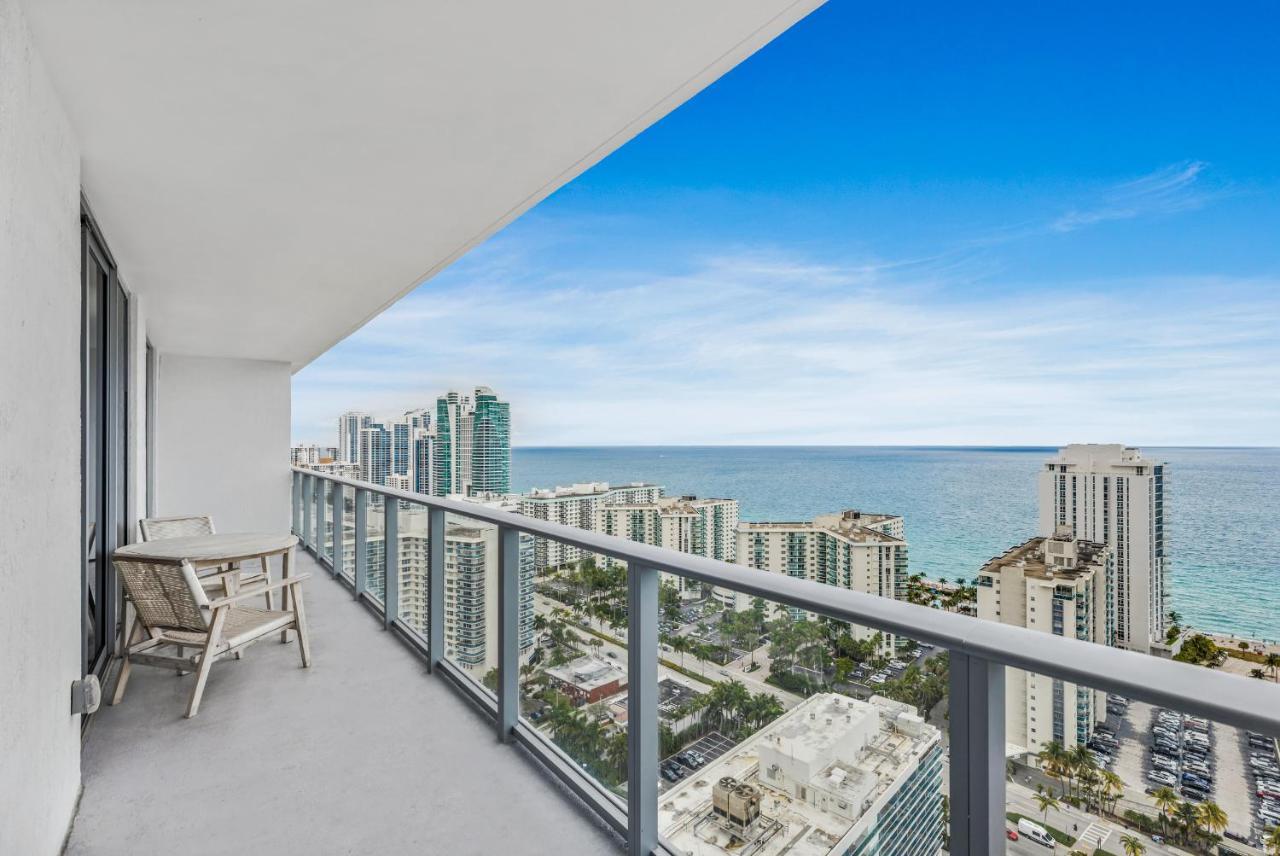 Hyde House - Luxury Waterfront 2Br 2Ba Apartment Suite With Direct Ocean View, Roof Top Pool, Resort Amenities 할리우드 외부 사진