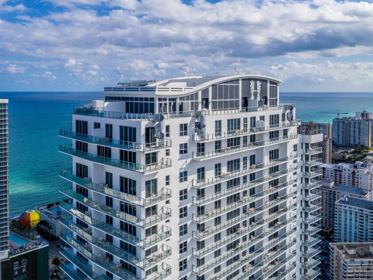 Hyde House - Luxury Waterfront 2Br 2Ba Apartment Suite With Direct Ocean View, Roof Top Pool, Resort Amenities 할리우드 외부 사진