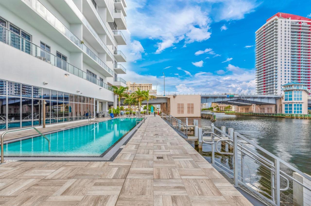 Hyde House - Luxury Waterfront 2Br 2Ba Apartment Suite With Direct Ocean View, Roof Top Pool, Resort Amenities 할리우드 외부 사진