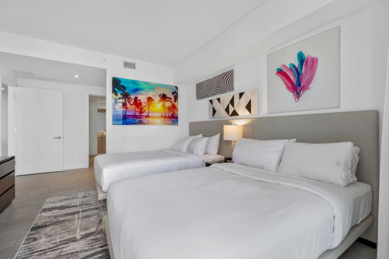Hyde House - Luxury Waterfront 2Br 2Ba Apartment Suite With Direct Ocean View, Roof Top Pool, Resort Amenities 할리우드 외부 사진