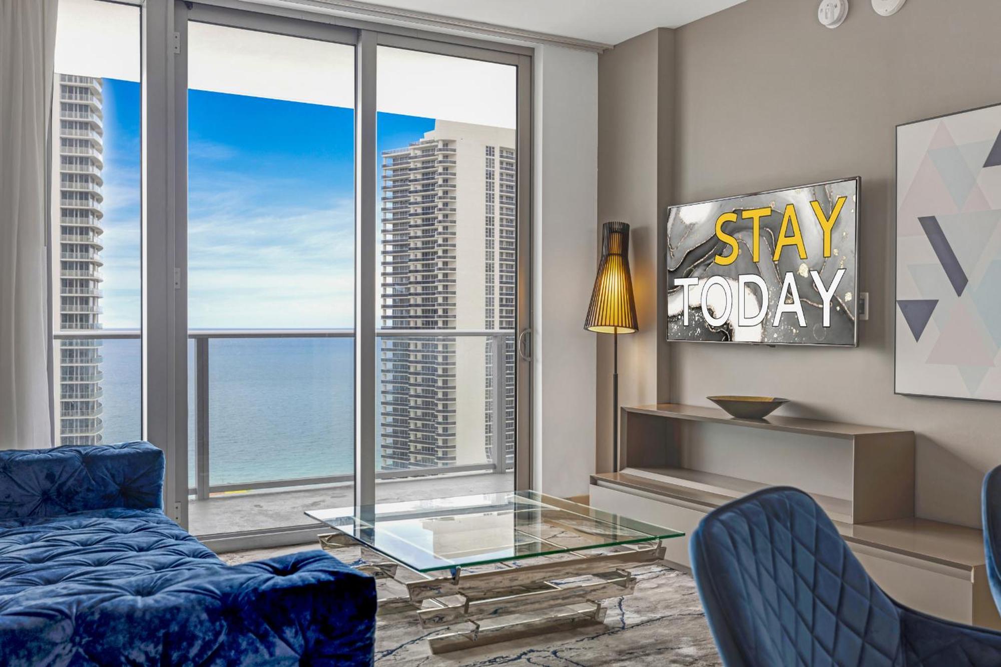 Hyde House - Luxury Waterfront 2Br 2Ba Apartment Suite With Direct Ocean View, Roof Top Pool, Resort Amenities 할리우드 외부 사진